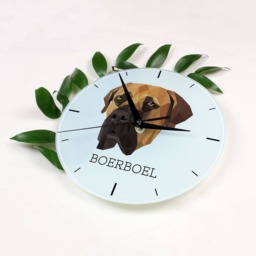 A Clock With A Boerboel Dog. New Collection The Geometric Dog - thumbnail 2