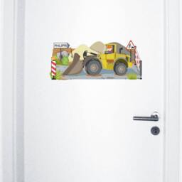 "Wall Sticker ""Bulldozer Construction Site" - thumbnail 4