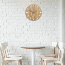 Wall Clock Simple White With Gray Clock Hands, Modernclock 33, 5cm/13, 19 - thumbnail 3