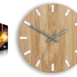 Wall Clock Simple White With Gray Clock Hands, Modernclock 33, 5cm/13, 19 - thumbnail 4