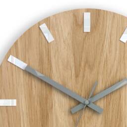 Wall Clock Simple White With Gray Clock Hands, Modernclock 33, 5cm/13, 19 - thumbnail 2