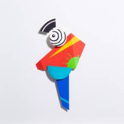 Shape - 01 , Abstract Paper Art, 52x52 cm, Painting, Art Print, Wall Artdeco, Minimal - thumbnail 3