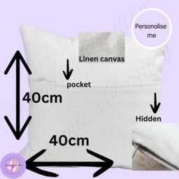 Personalised Pocket Reading Book Cushion, That's What I Do Cushion Gifts, Tea & Loving Reading Pillow, Bedroom Decor, Unique Cushion - thumbnail 3
