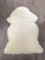 Genuine Natural British Sheepskin Rug Throw Cosy Warm Silky Fluffy Wool - thumbnail 1