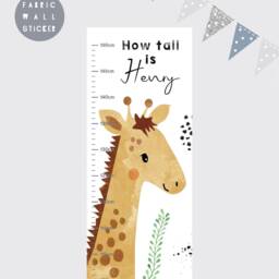 Giraffe Height Chart Wall Decal Nursery Growth - thumbnail 4