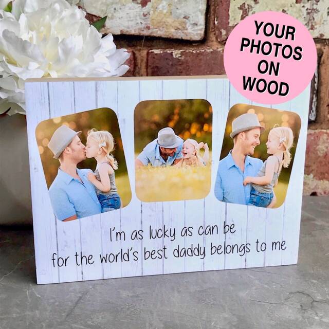 Daddy Photo Gift, Gift For Dad, Father's Day First Fathers Day, New Dad Custom Frame, I Love - image 1