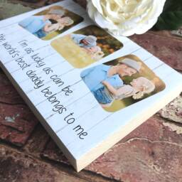 Daddy Photo Gift, Gift For Dad, Father's Day First Fathers Day, New Dad Custom Frame, I Love - thumbnail 2