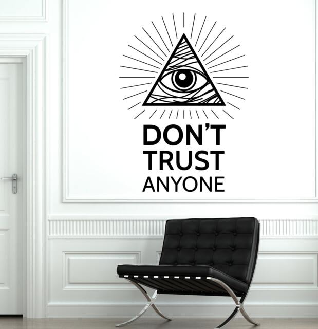 Wall Vinyl Pyramid Eye Of Providence Masons Mural Decal Sticker 1773Dz - image 1