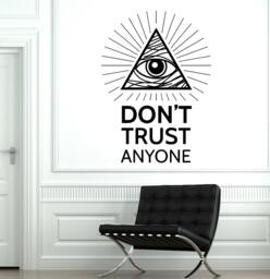 Wall Vinyl Pyramid Eye Of Providence Masons Mural Decal Sticker 1773Dz - thumbnail 1