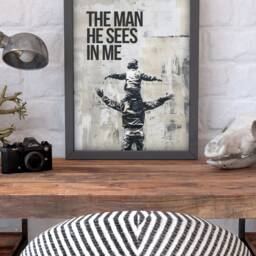 The Man He Sees in Me Luke Combs Banksy Inspired Wall Art Prints/Frame Not Included - thumbnail 2