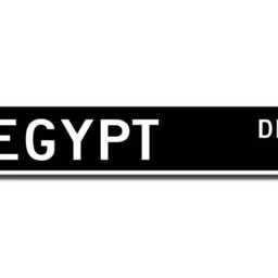 Egypt Sign, Wall Decor, Gift, Souvenir Souvenir, Keepsake, Custom Street Quality Metal Sign - thumbnail 2