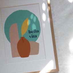 Bella Vita Art Print Minimalist Italian Illustration - Montreal Creation - thumbnail 3