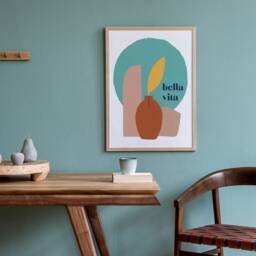Bella Vita Art Print Minimalist Italian Illustration - Montreal Creation - thumbnail 2