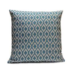 Turquoise Blue & White Pillow, Throw Pillow Cover, Decorative Cushion Pillowcase, Accent Indoor Outdoor