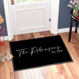 Custom Printed Family Name Doormat, Personalised, Ideal Gift For Him/Her, Welcome Doormat