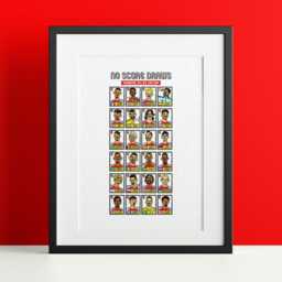 Arsenal Vol 4 - No Score Draws Gunners 24/25 Edition A3 Print Of 24 Hand-Drawn Panini-style Wonky Doodles Arteta's Team - thumbnail 3