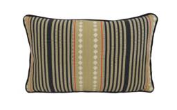 G.p. & J. Baker - Brighton Stripe Indigo/Linen Stunning Textured Weave Cushion Cover Handmade Throw Pillow Designer Home Decor - thumbnail 1