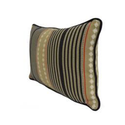 G.p. & J. Baker - Brighton Stripe Indigo/Linen Stunning Textured Weave Cushion Cover Handmade Throw Pillow Designer Home Decor - thumbnail 2