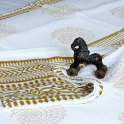 Full/Double Flat Sheet Cotton Bed Sheet, Bedspread, Bedding, Bed Linen, Boho, Bohemian - thumbnail 2