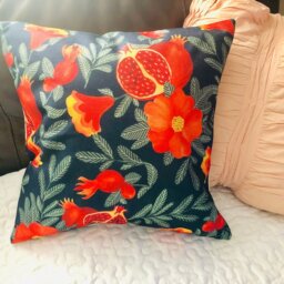 Pomegranate Print, Decorative Pillow Covers - thumbnail 2