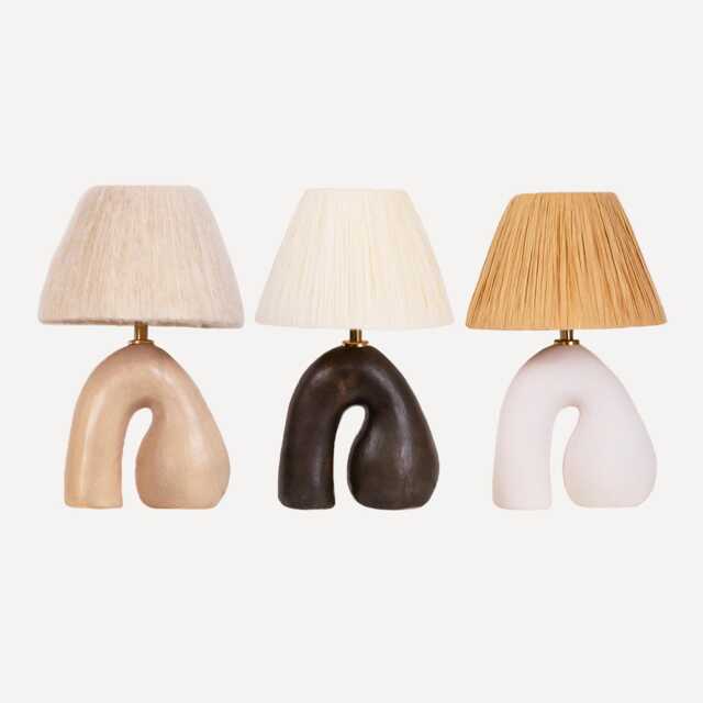 Satin Glazed Ceramic Table Lamp With Bespoke Lampshade, Handmade, Choose Your Own Shade Colour - image 1