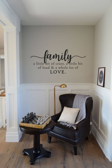 Family Wall Decal Crazy, Loud, Love - Vinyl Lettering - image 1