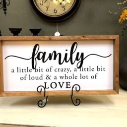 Family Wall Decal Crazy, Loud, Love - Vinyl Lettering - thumbnail 3