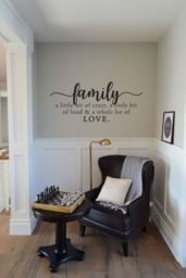 Family Wall Decal Crazy, Loud, Love - Vinyl Lettering - thumbnail 1
