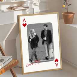 Custom Playing Cards Photo Art Poster, Personalized Wall Art, Apartment Aesthetic Decor, Retro Home Printed Gift - thumbnail 3