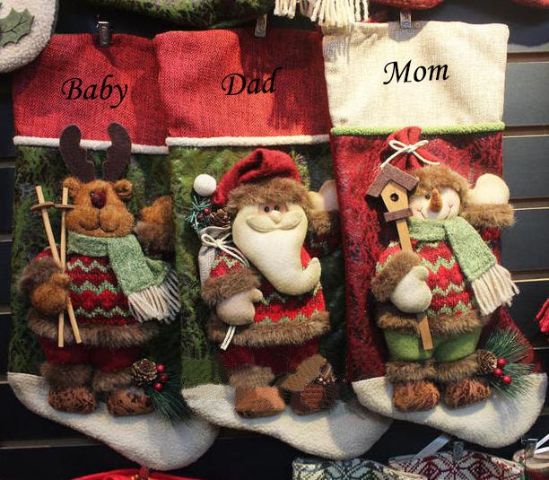Personalized 3D Christmas Stocking Holidays Decoration Stockings Ornaments Present/Gift Collection Bag - image 1