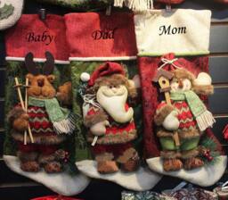 Personalized 3D Christmas Stocking Holidays Decoration Stockings Ornaments Present/Gift Collection Bag