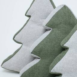 Christmas Tree Pillow Green Xmas Sofa Decoration, Woodland Nursery Decor - thumbnail 2