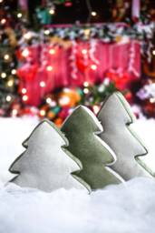 Christmas Tree Pillow Green Xmas Sofa Decoration, Woodland Nursery Decor - thumbnail 1