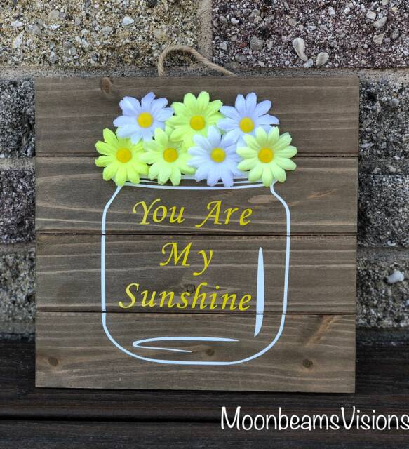 You Are My Sunshine Wall Art, You Decor, Wooden Sign, Wood Housewarming Gift - image 1