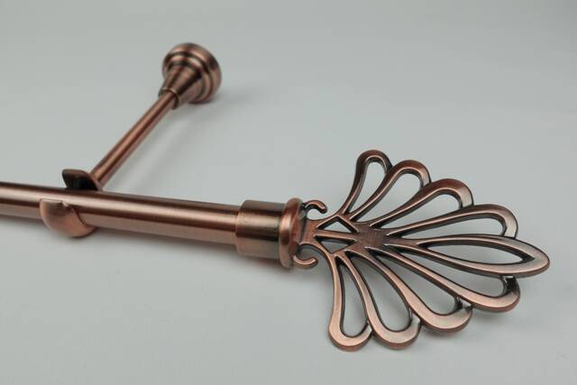 "Copper Curtain Pole Set " - image 1