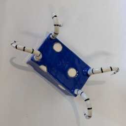 Polka Dot Pottery Business Card Holder With Curly Legs - thumbnail 4
