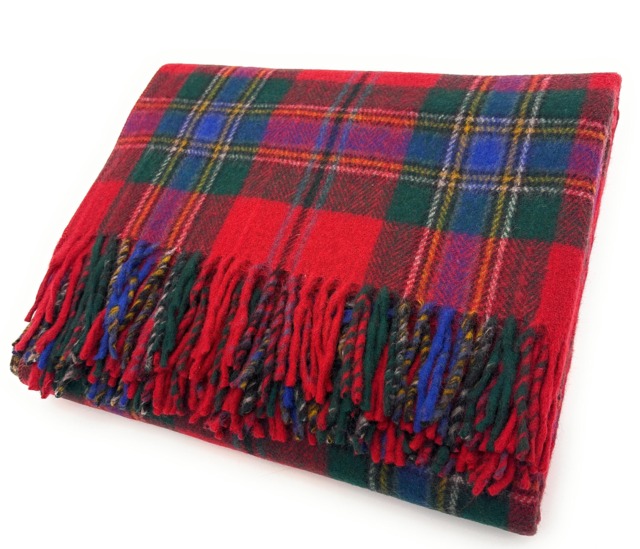 Maclean Of Duart Tartan Wool Knee Blanket, Scottish Made - image 1