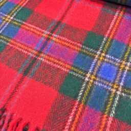 Maclean Of Duart Tartan Wool Knee Blanket, Scottish Made - thumbnail 2