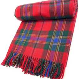 Maclean Of Duart Tartan Wool Knee Blanket, Scottish Made - thumbnail 3