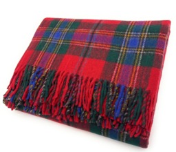 Maclean Of Duart Tartan Wool Knee Blanket, Scottish Made - thumbnail 1