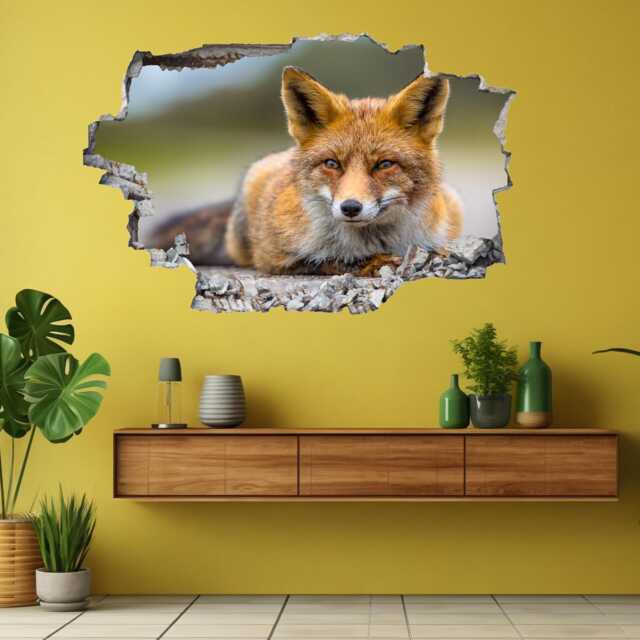 Fox Animal Wall Decal Sticker Mural Poster Print Art Home Office Decor Bs1 - image 1