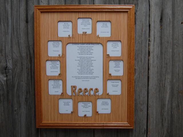 School Years Picture Frame K-12 Grade Personalized With Name, 11x14 K Thru 12Th Days Name - Back To - image 1