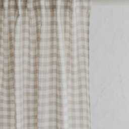 Farmhouse Vanilla Yellow Linen Curtain, Natural Tone Window Panel With Multifunctional Heading Tape For Bedroom, Kitchen, Or Living Room - thumbnail 4