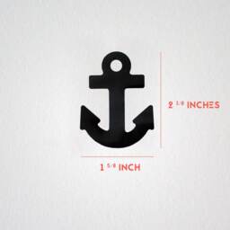 Anchor Black Sailor Boat Wall Decals Decor Stickers Nursery Baby Boy Modern & Scandinavian - thumbnail 3