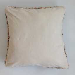 Moroccan Wool Cushion Cover, Handmade Berber Pillow, Multicoloured Vintage Rug Cushion, Tribal Throw 20''x20''/50x50 cm - thumbnail 4