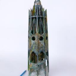Industrial Tower, Gothic Inspired, Sculptural Construction, Found Objects Artwork - thumbnail 3