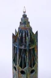 Industrial Tower, Gothic Inspired, Sculptural Construction, Found Objects Artwork - thumbnail 1