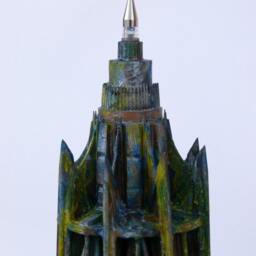 Industrial Tower, Gothic Inspired, Sculptural Construction, Found Objects Artwork - thumbnail 2