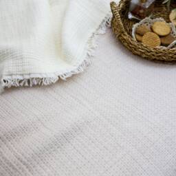 Luxury Soft Muslin Blanket, Queen Gauze Bedspread, Bed Cover, Cotton Comforter - thumbnail 3