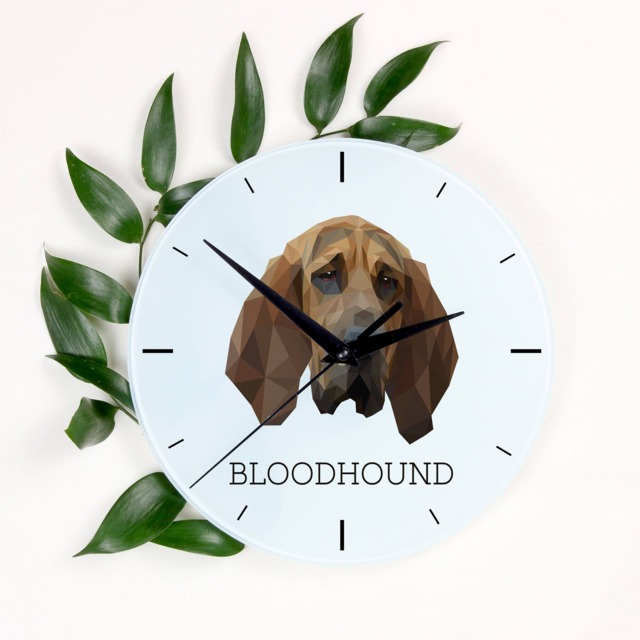 A Clock With A Bloodhound Dog. New Collection The Geometric Dog - image 1